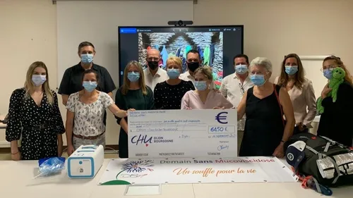 L’association Demain sans mucoviscidose donne 6 450€ au CHU Dijon...